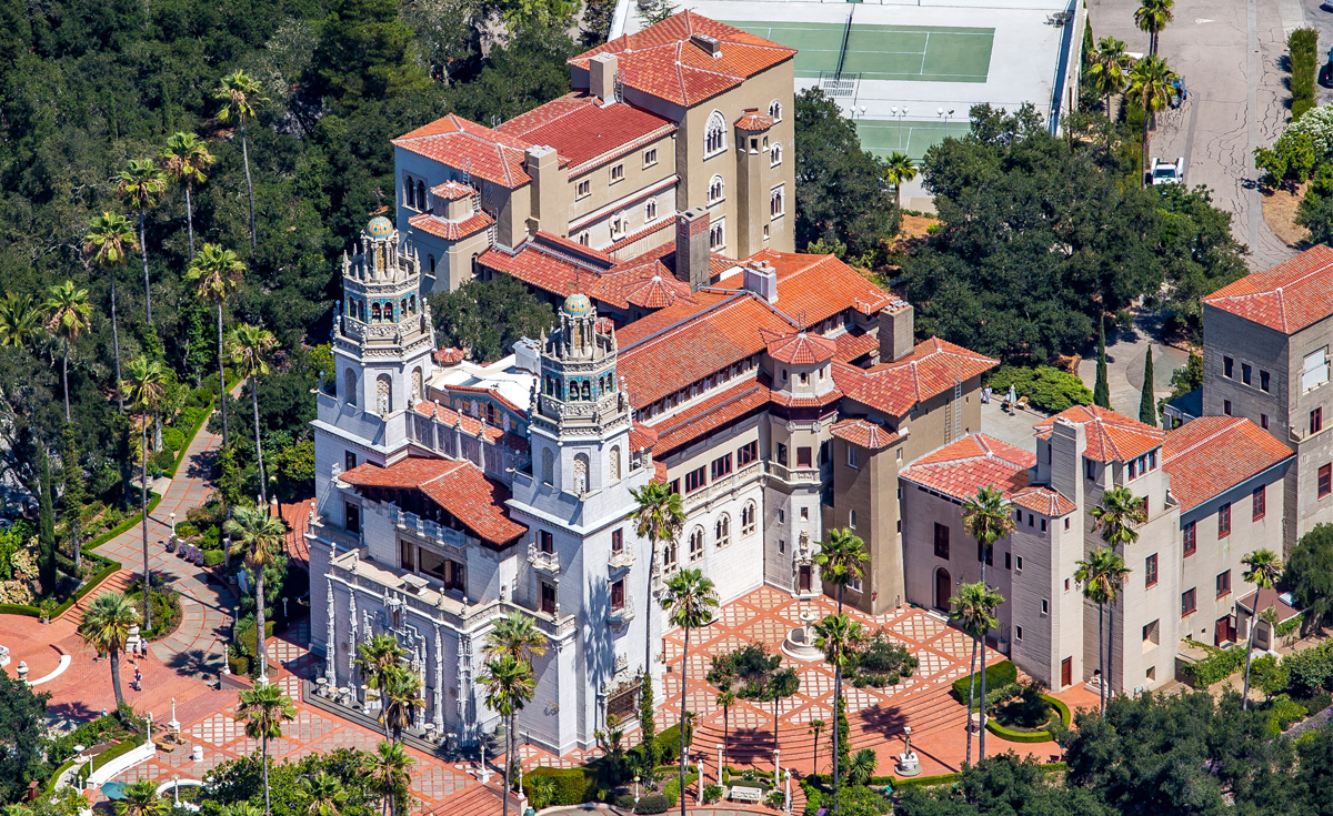 Hearst castle casa grande historical renovation replica clay roof tile