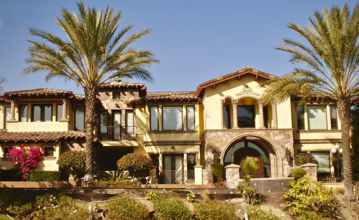 One Piece "S" Mission Clay Roof Tile in 80% Old Barcelona Blend and 20% B220 Madrid Blend - Home in Chino Hills, CA