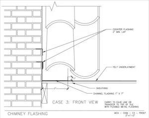 Download Chimney Flashing Front View 3 PDF
