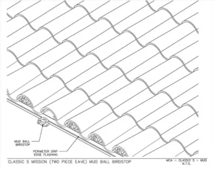 Download Classic “S” Mission (Two Piece Eave) Mud Ball Birdstop PDF