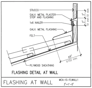 Download Flashing Detail at Wall PDF