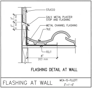 Download Flashing Detail at Wall PDF