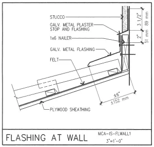 Download Flashing Detail at Wall PDF