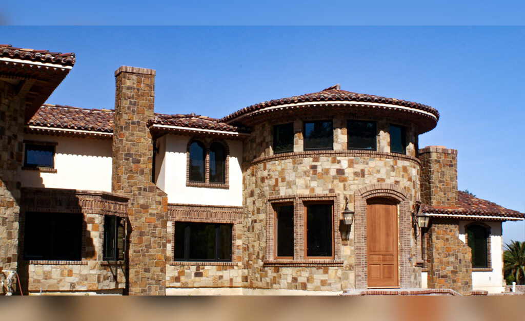 Custom Home with Genoise Eave, CA