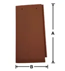 Old 18″ Interlocking Flat Tile Right water channel