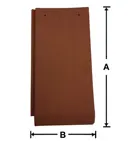 Old Interlocking Flat Tile Left water channel