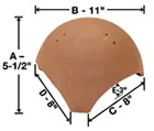 3 Forked Dome Ridge 5-1/2″ Sml