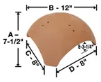 3 Forked Dome Ridge 7-1/2″ Lrg