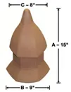 Hexagon Finial 15″ Sml