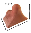 LA Ridge End Finial