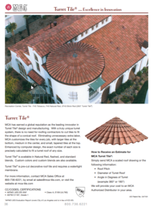 Turret Tile Product Data Sheet