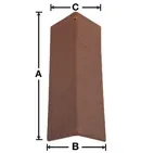 90 degree Ridge or Gable Tile (R/L)