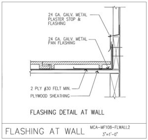 Download Flashing Detail at Wall PDF